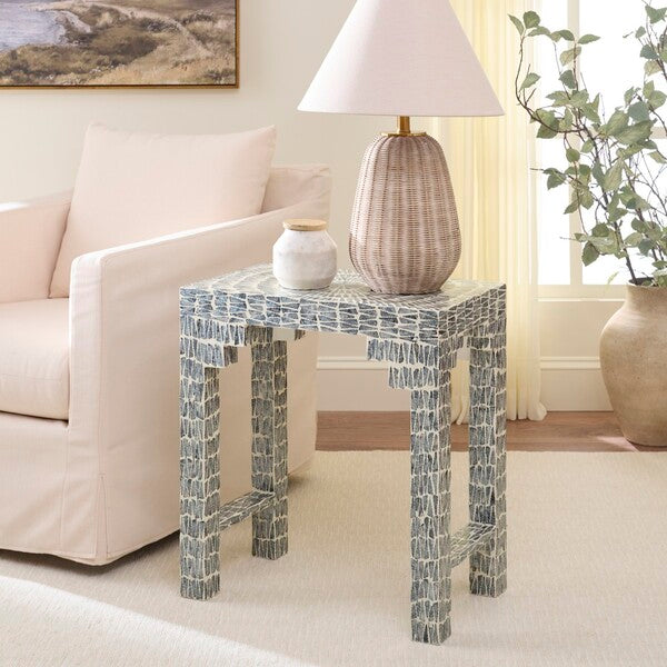 Nuoro 24 in. Capiz Accent Table