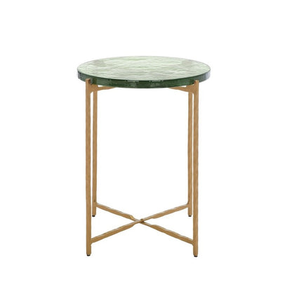 Appio 19 in. Glass Top Accent Table