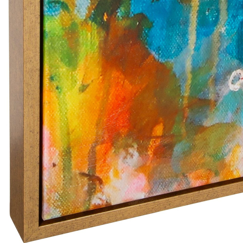 Radiant Flow 44 in. Framed Canvas