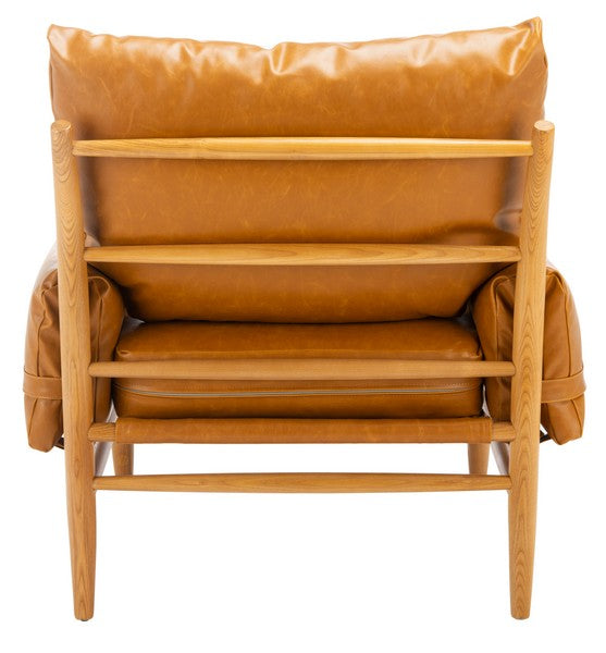 Samone Vegan Leather Accent Chair