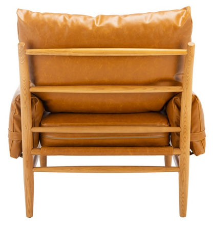 Samone Vegan Leather Accent Chair