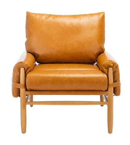 Samone Vegan Leather Accent Chair