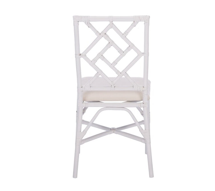 Alaimo White Rattan Accent Chair - Set of 2
