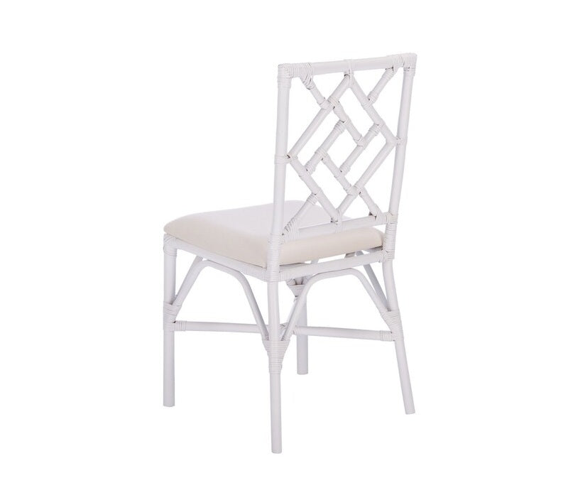 Alaimo White Rattan Accent Chair - Set of 2