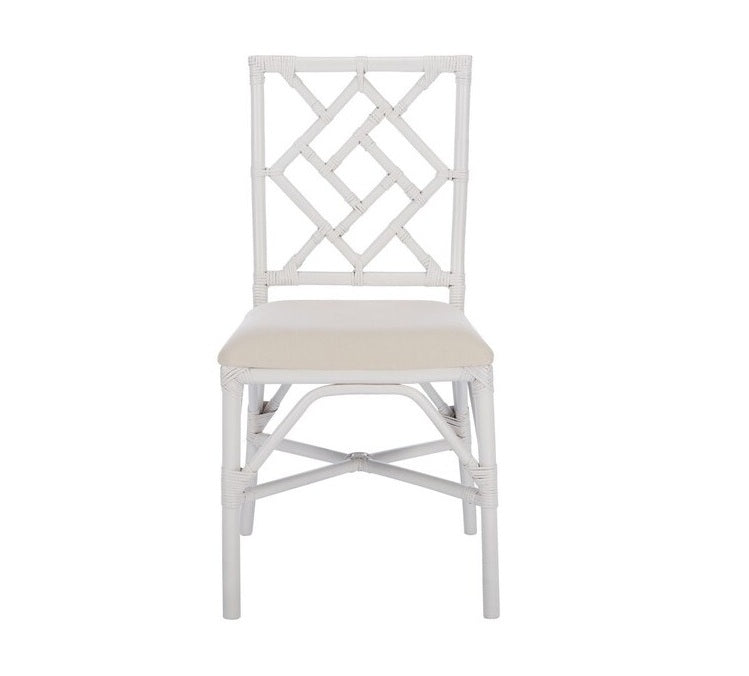 Alaimo White Rattan Accent Chair - Set of 2