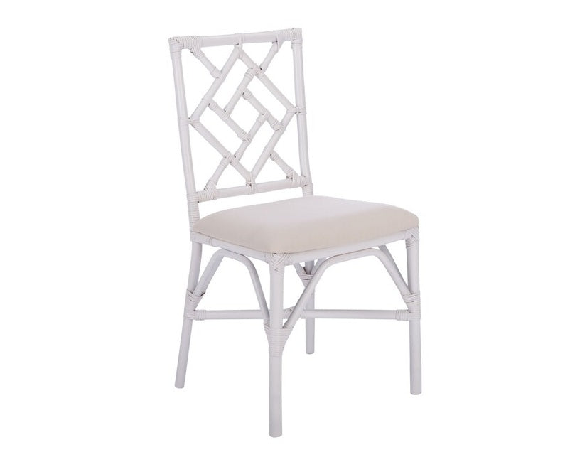 Alaimo White Rattan Accent Chair - Set of 2