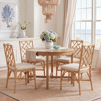 Alaimo Brown Rattan Accent Chair - Set of 2