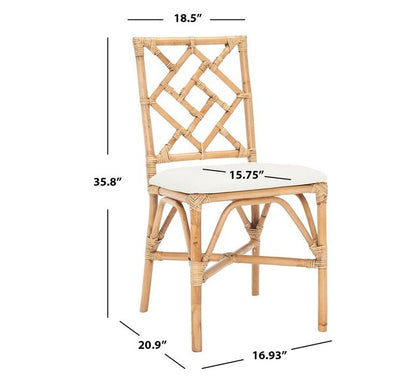 Alaimo Brown Rattan Accent Chair - Set of 2