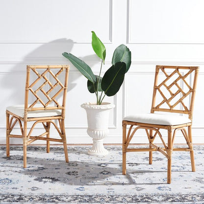 Alaimo Brown Rattan Accent Chair - Set of 2