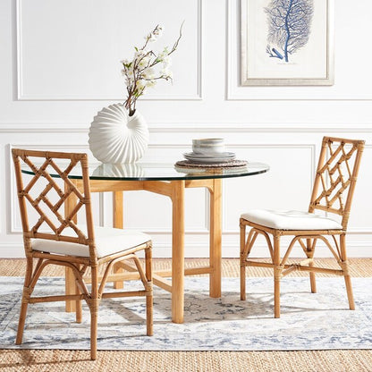 Alaimo Brown Rattan Accent Chair - Set of 2