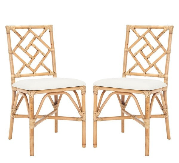Alaimo Brown Rattan Accent Chair - Set of 2