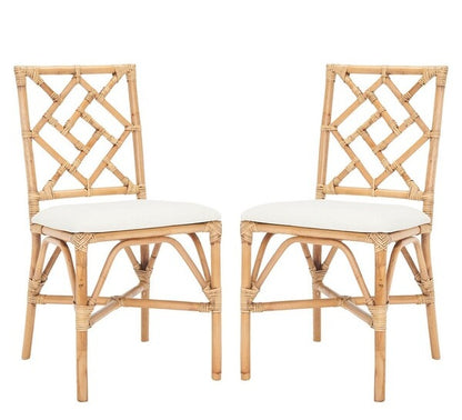 Alaimo Brown Rattan Accent Chair - Set of 2