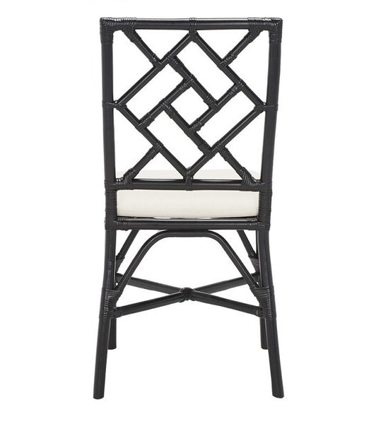 Alaimo Black Rattan Accent Chair - Set of 2