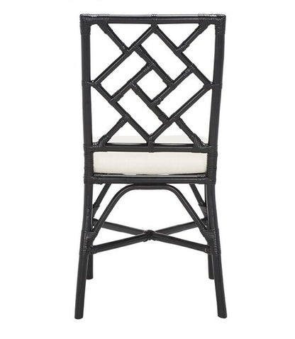 Alaimo Black Rattan Accent Chair - Set of 2
