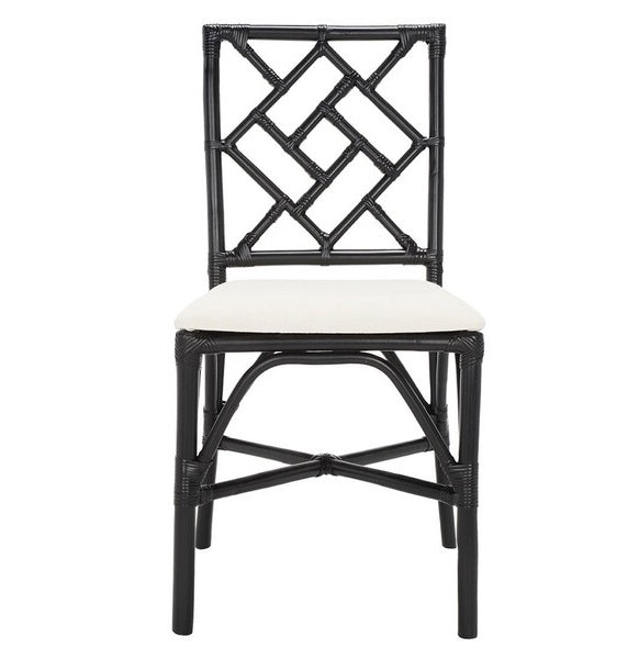 Alaimo Black Rattan Accent Chair - Set of 2