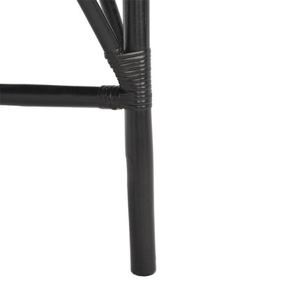Alaimo Black Rattan Accent Chair - Set of 2