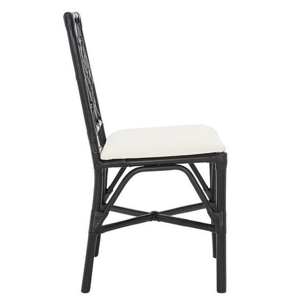 Alaimo Black Rattan Accent Chair - Set of 2