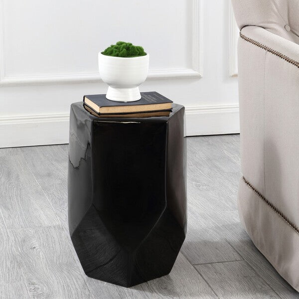 Durasca 18 in. Ceramic Outdoor Accent Table