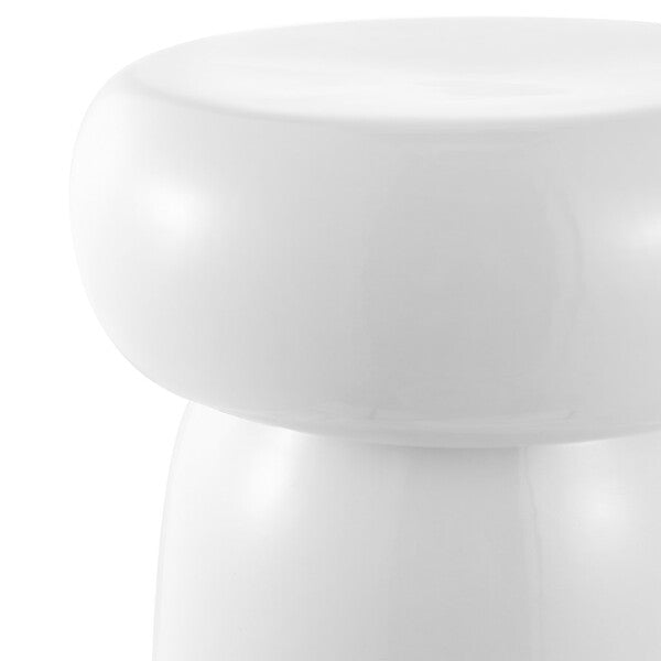 Lona 15 in. Ceramic Outdoor Accent Table