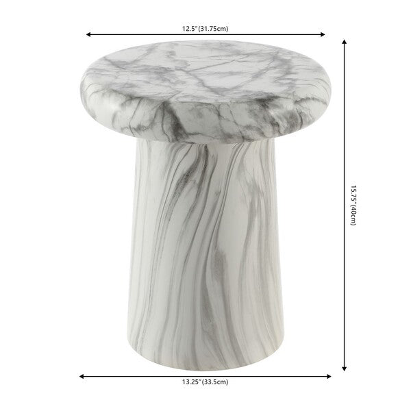 Ripa 16 in. Ceramic Accent Table