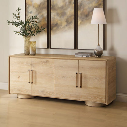 Amendola 79 in. Oak Wood Cabinet