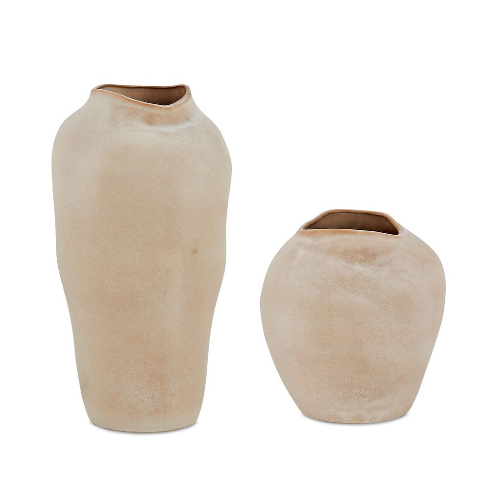 Verona Earthenware Outdoor Vases - Set of 2