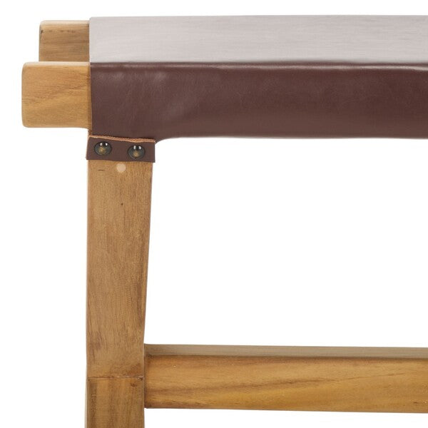 Mantova Sling Leather Bench