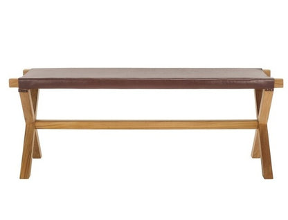 Mantova Sling Leather Bench