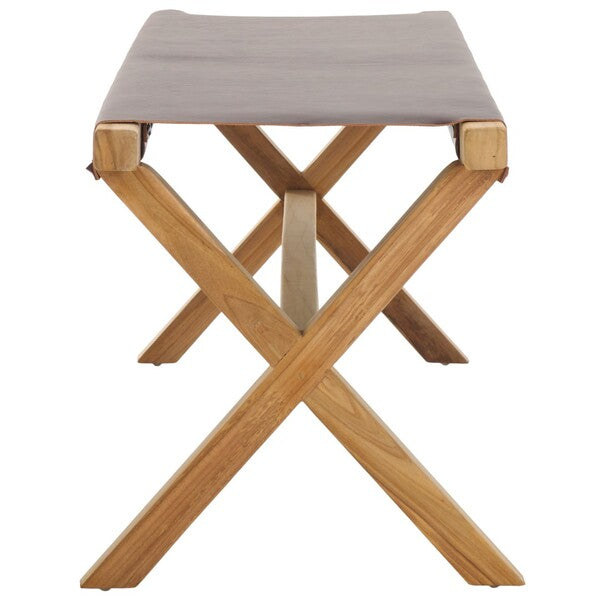 Mantova Sling Leather Bench