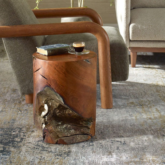 Ostra 18 in. Teakwood Accent Table