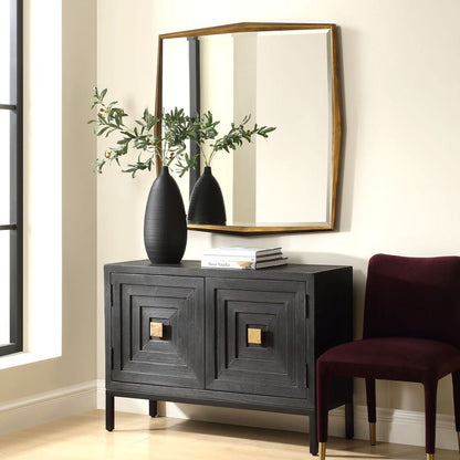 Piave 40 in. Wood Frame Mirror