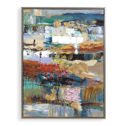 Urban Motion 49 in. Hand Painted Canvas