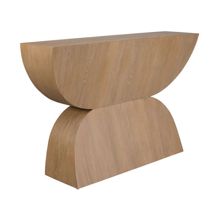 Laurein 52 in. Oak Veneer Console Table