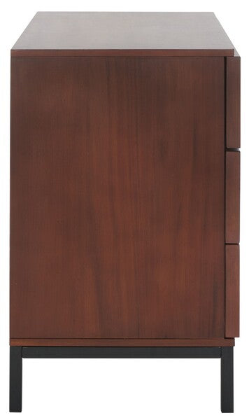 Arcene 34 in. Mahogany Wood Chest