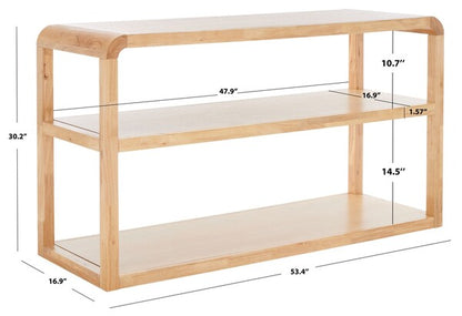 Tovena 53 in. Rubberwood Console Table
