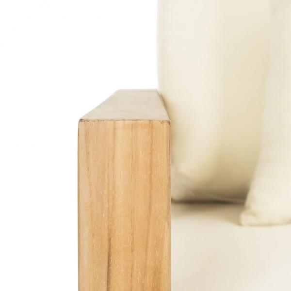 Barolo Solid Teak Outdoor Accent Chair - Natural