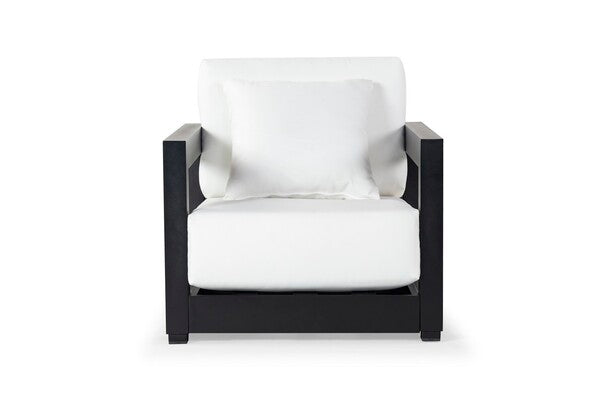Falerna Aluminum Outdoor Accent Chair - Black
