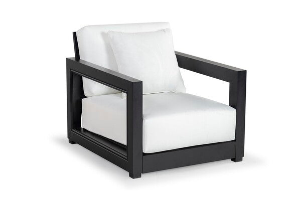 Falerna Aluminum Outdoor Accent Chair - Black