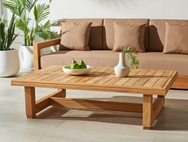 Barolo 50 in. Teak Wood Outdoor Coffee Table