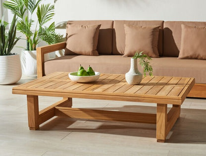 Barolo 50 in. Teak Wood Outdoor Coffee Table