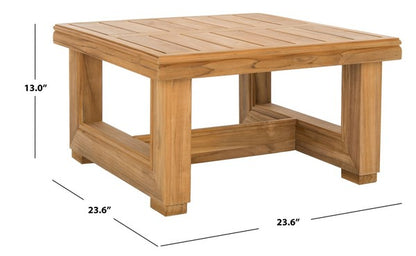 Barolo 24 in. Teak Wood Outdoor Accent Table