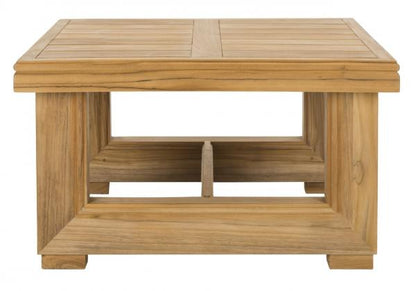 Barolo 24 in. Teak Wood Outdoor Accent Table