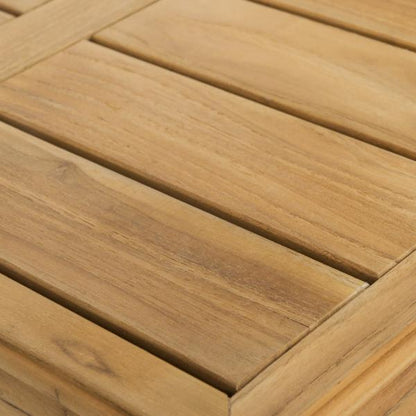 Barolo 24 in. Teak Wood Outdoor Accent Table