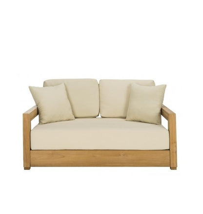 Barolo 53 in. Teak Wood Outdoor Loveseat