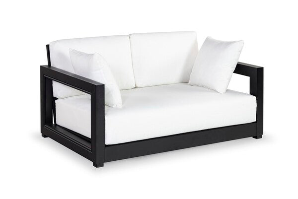 Falerna 53 in. Aluminum Outdoor Loveseat