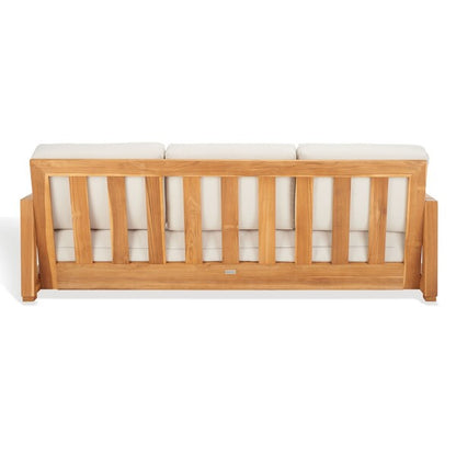 Barolo 77 in. Teak Wood Outdoor Sofa
