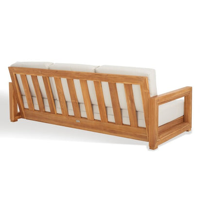 Barolo 77 in. Teak Wood Outdoor Sofa