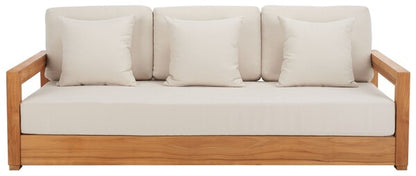 Barolo 77 in. Teak Wood Outdoor Sofa