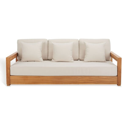 Barolo 77 in. Teak Wood Outdoor Sofa