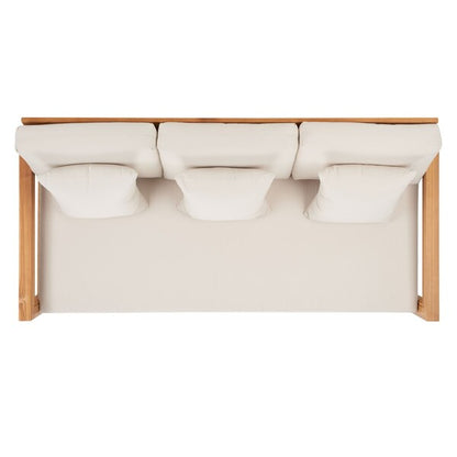 Barolo 77 in. Teak Wood Outdoor Sofa